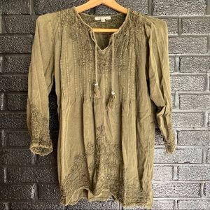 Solitaire Tops - Solitare boho blouse size large Solitaire Tops - Solitare boho blouse size large